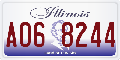 IL license plate A068244