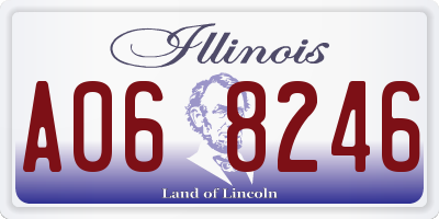 IL license plate A068246