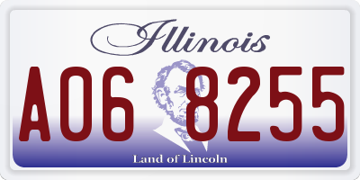 IL license plate A068255