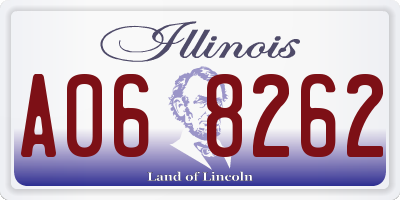 IL license plate A068262