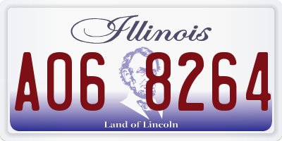 IL license plate A068264