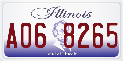 IL license plate A068265