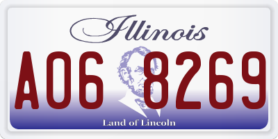 IL license plate A068269