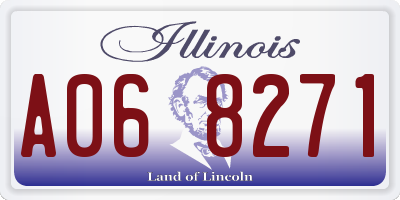 IL license plate A068271