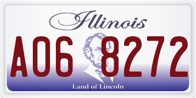 IL license plate A068272