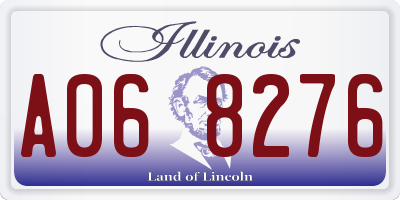 IL license plate A068276