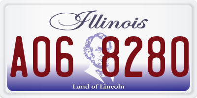IL license plate A068280