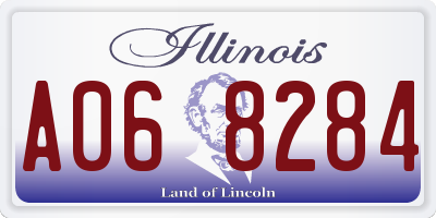 IL license plate A068284