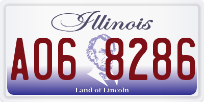 IL license plate A068286