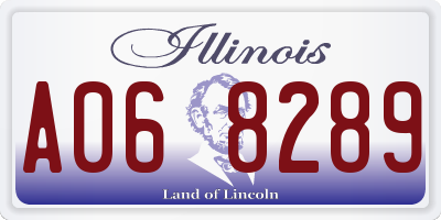 IL license plate A068289