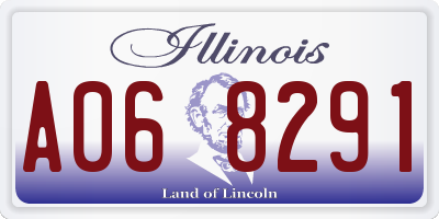 IL license plate A068291