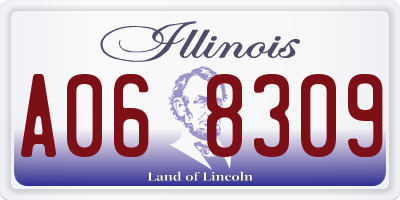 IL license plate A068309