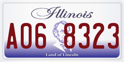 IL license plate A068323