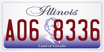 IL license plate A068336