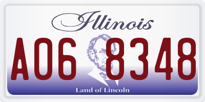 IL license plate A068348