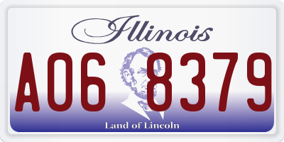 IL license plate A068379