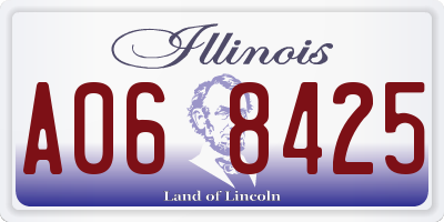 IL license plate A068425