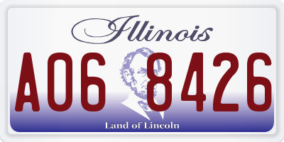 IL license plate A068426