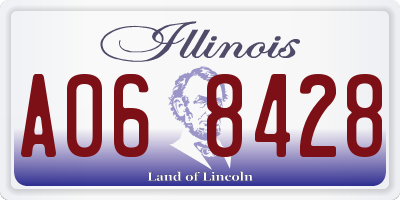 IL license plate A068428