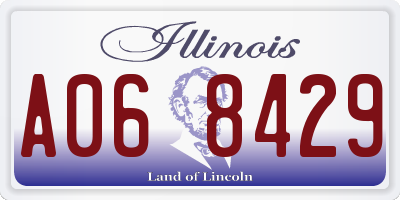 IL license plate A068429