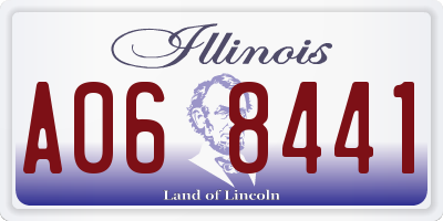 IL license plate A068441