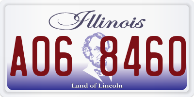 IL license plate A068460