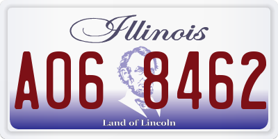 IL license plate A068462