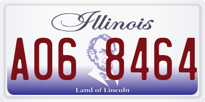 IL license plate A068464