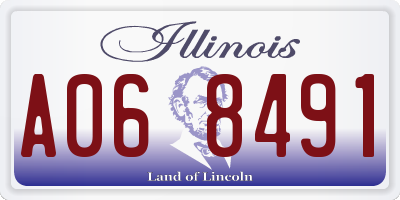IL license plate A068491