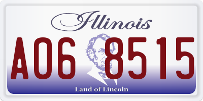 IL license plate A068515