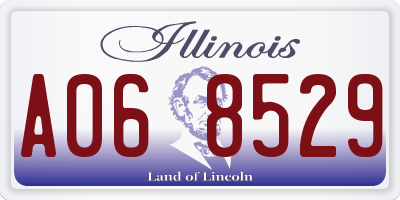 IL license plate A068529