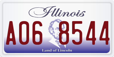 IL license plate A068544