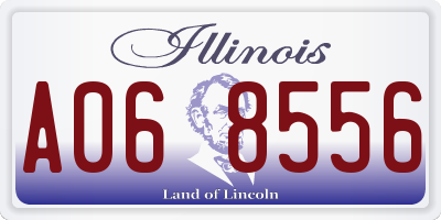 IL license plate A068556