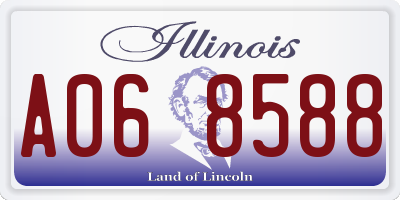 IL license plate A068588