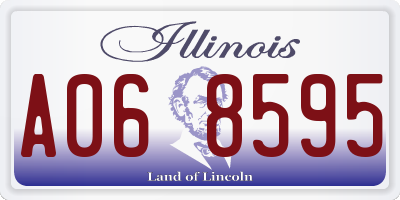 IL license plate A068595