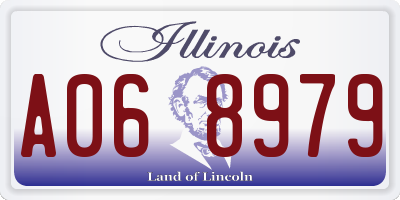 IL license plate A068979