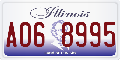 IL license plate A068995