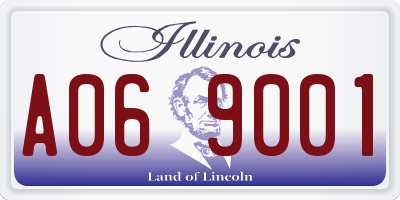 IL license plate A069001
