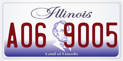 IL license plate A069005