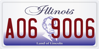 IL license plate A069006