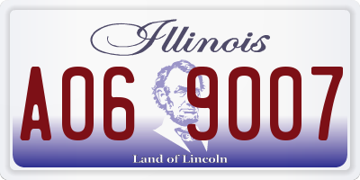 IL license plate A069007