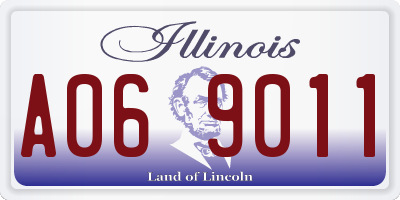 IL license plate A069011