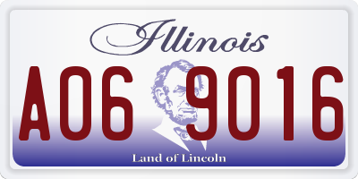 IL license plate A069016