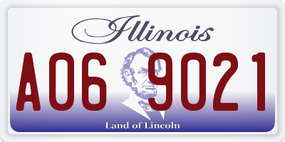 IL license plate A069021