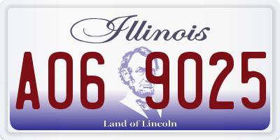 IL license plate A069025