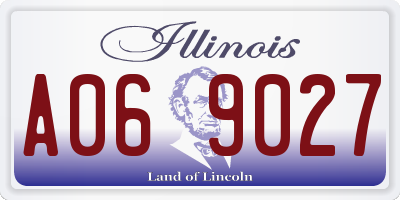IL license plate A069027