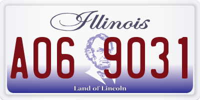IL license plate A069031