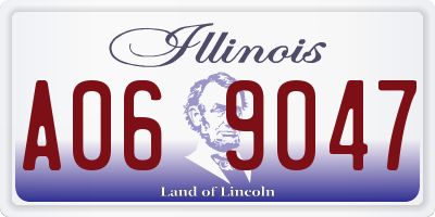 IL license plate A069047