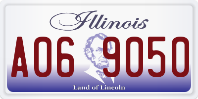 IL license plate A069050