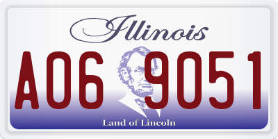 IL license plate A069051